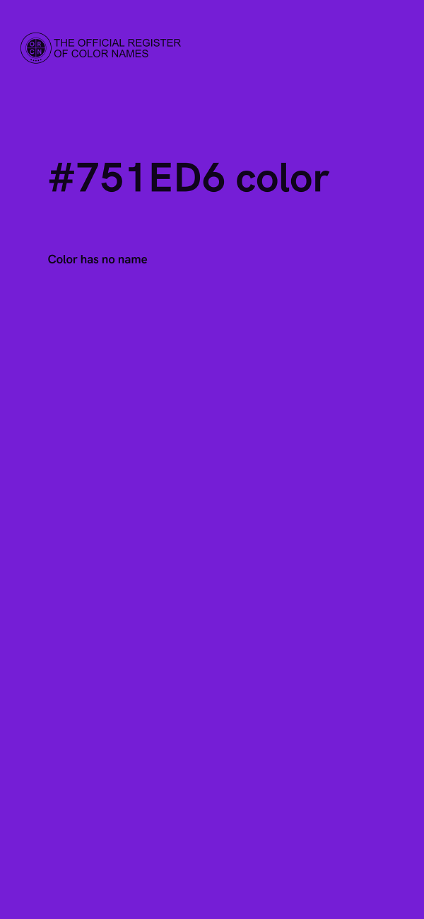 #751ED6 color image