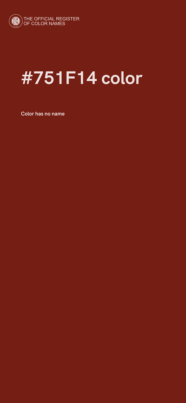 #751F14 color image