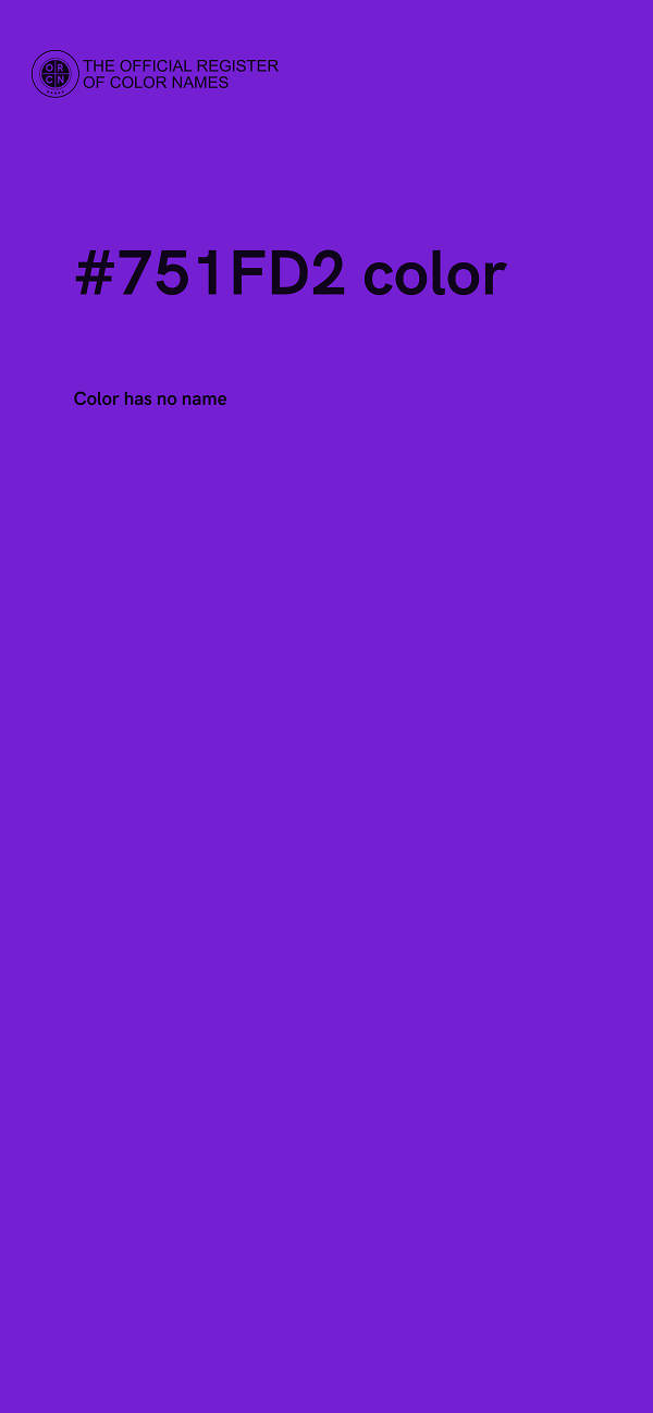 #751FD2 color image
