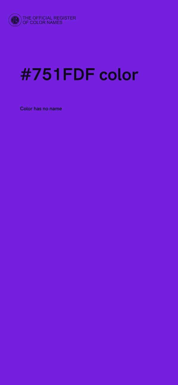 #751FDF color image