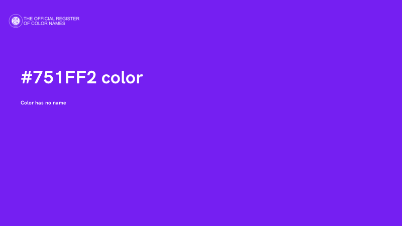 #751FF2 color image