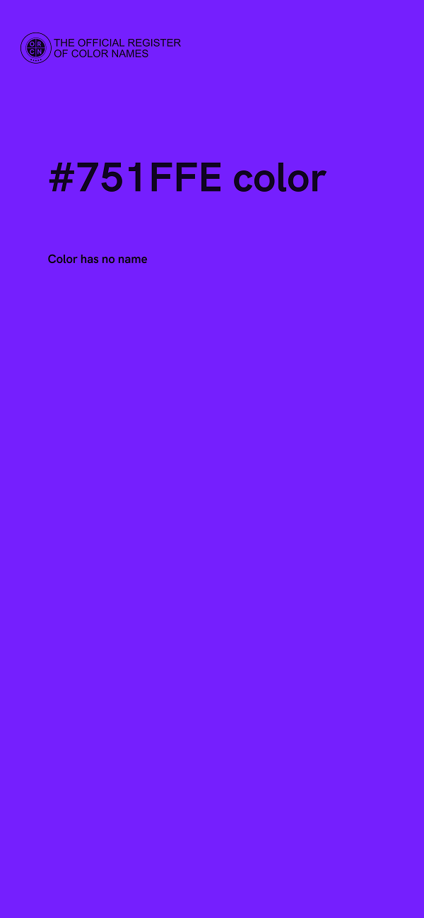 #751FFE color image