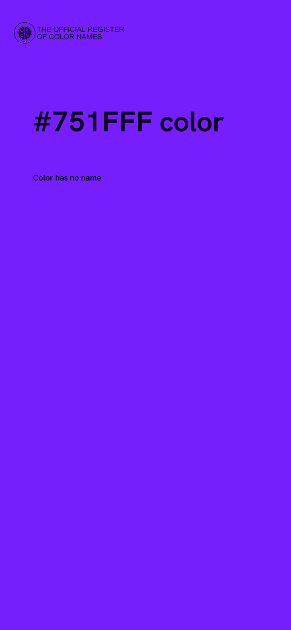 #751FFF color image