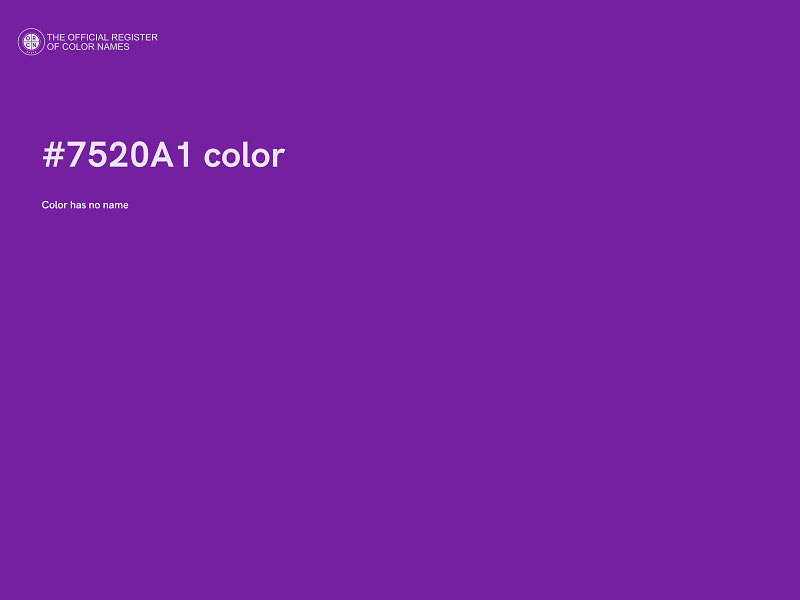 #7520A1 color image