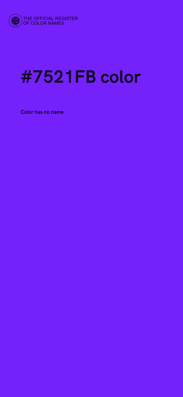 #7521FB color image