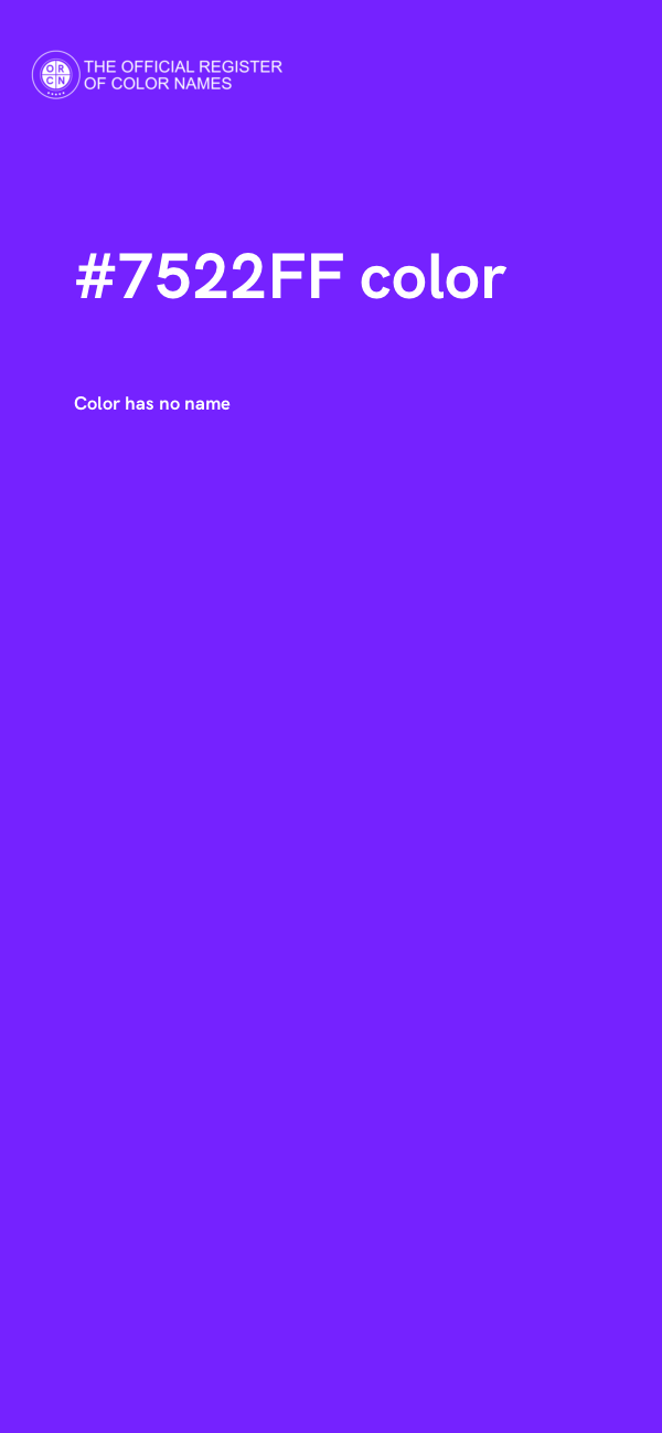 #7522FF color image