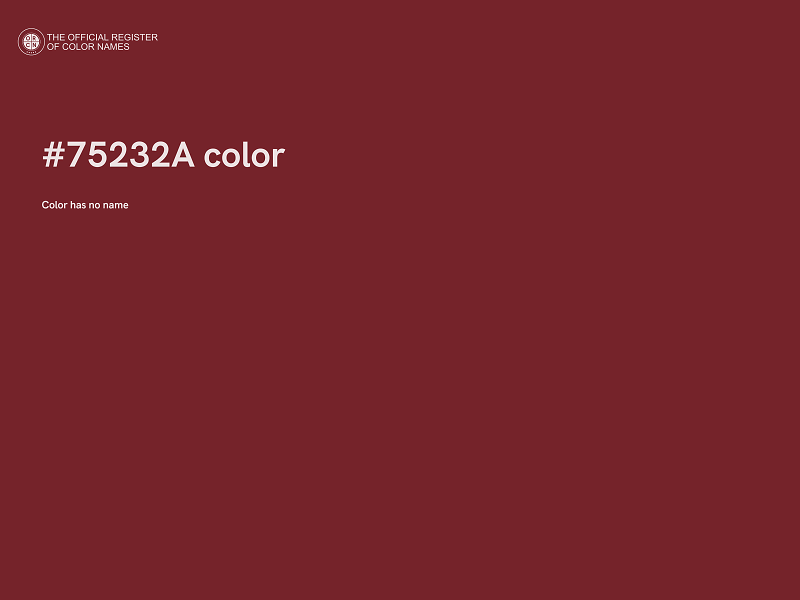 #75232A color image