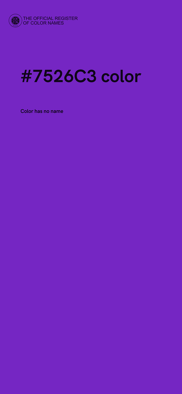 #7526C3 color image