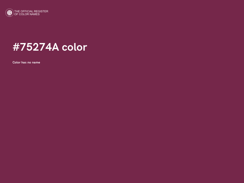 #75274A color image