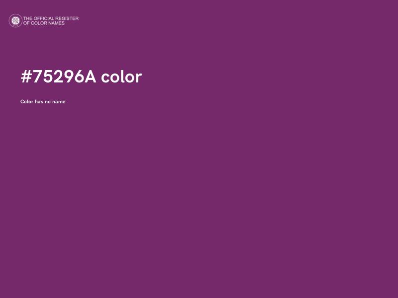 #75296A color image
