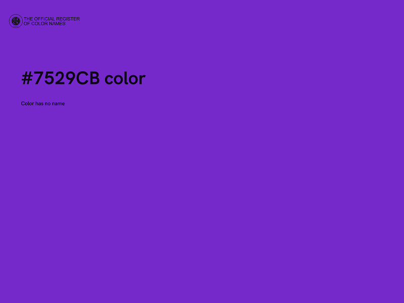 #7529CB color image