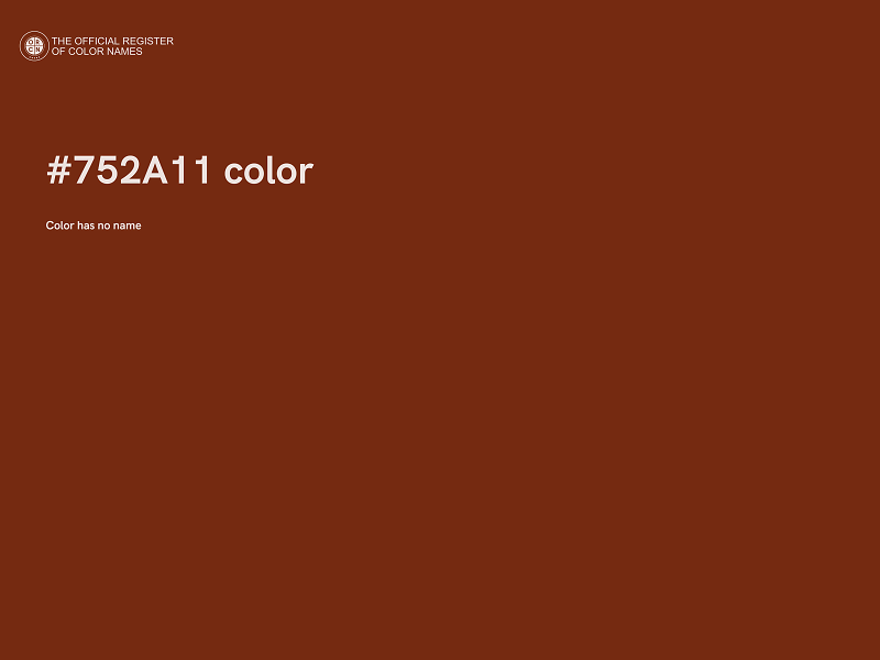 #752A11 color image