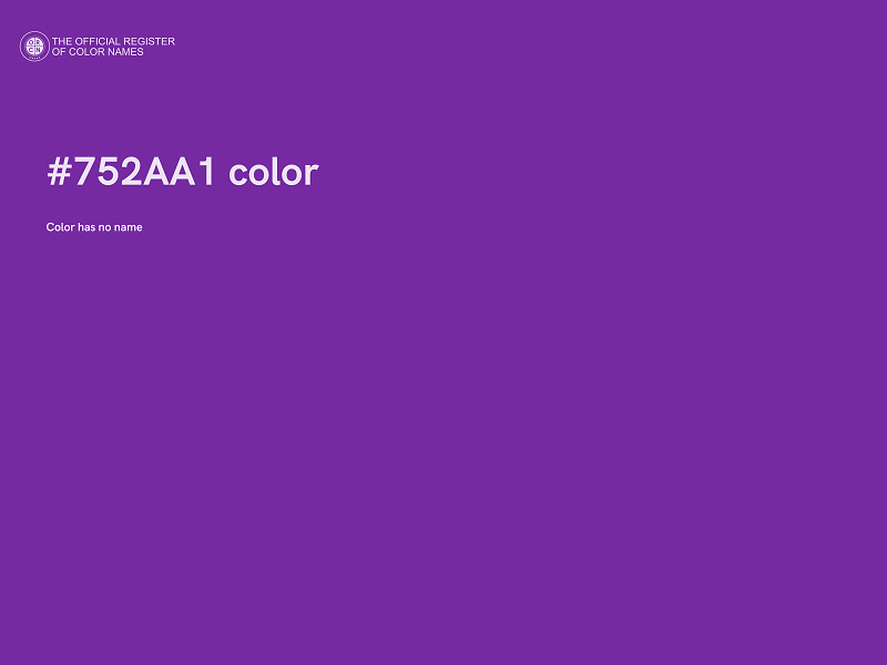 #752AA1 color image