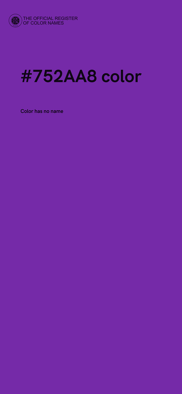 #752AA8 color image