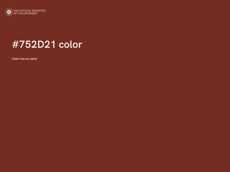 #752D21 color image