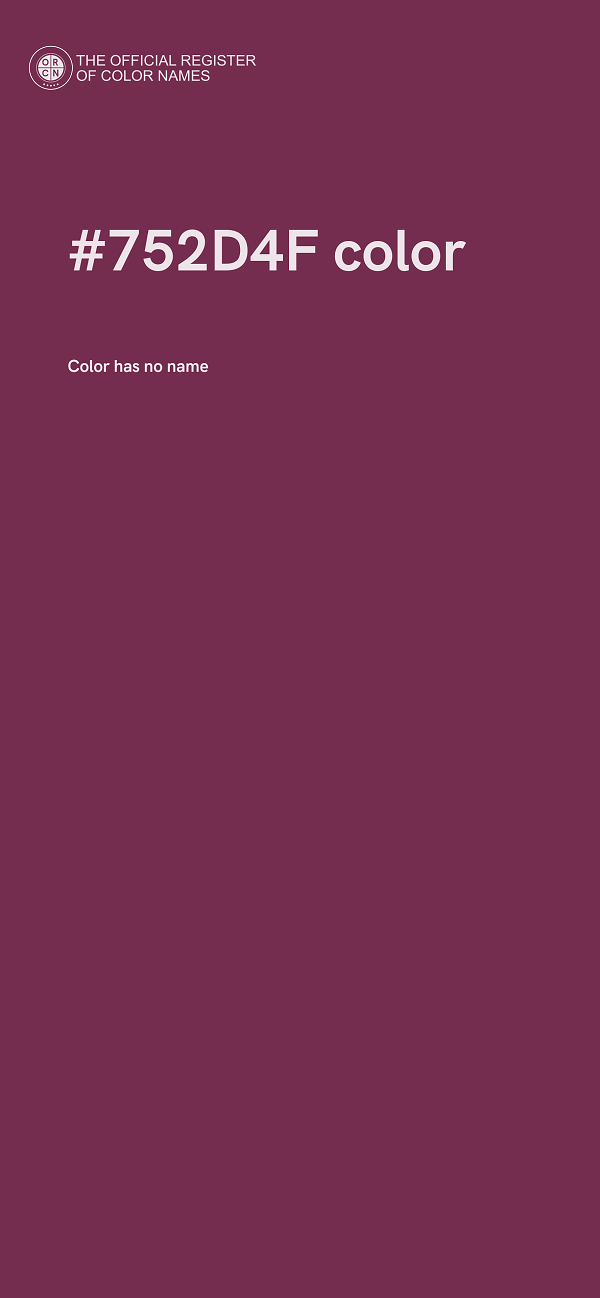 #752D4F color image