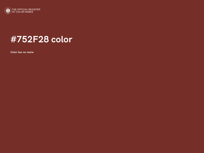 #752F28 color image