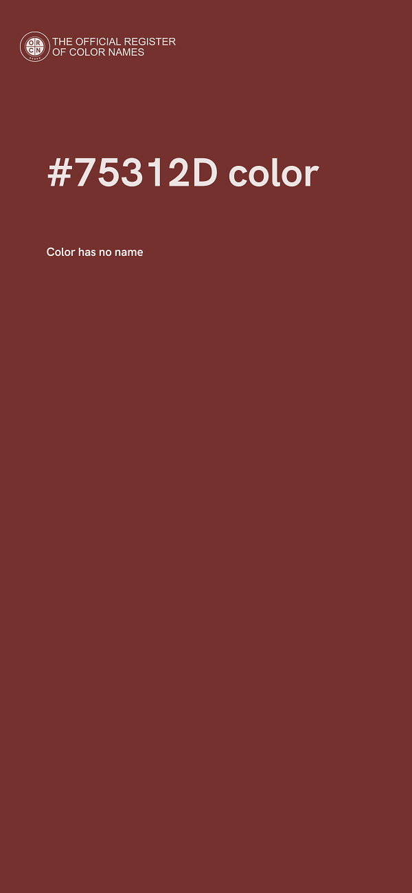#75312D color image