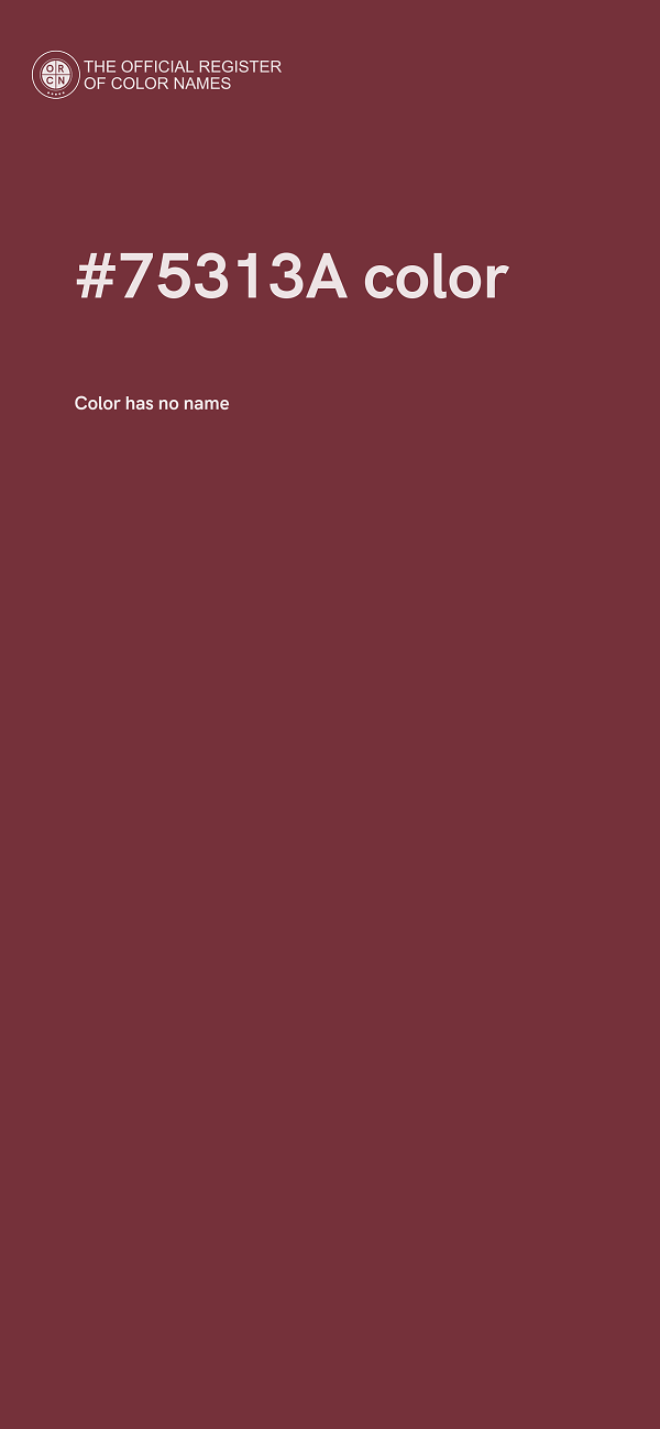 #75313A color image