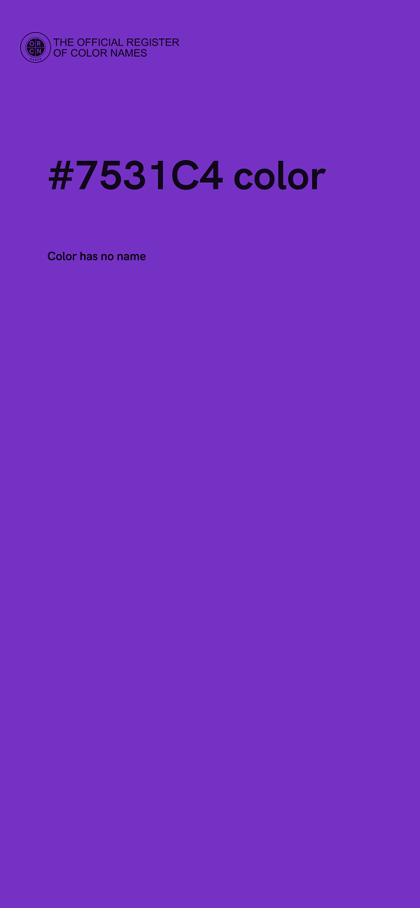 #7531C4 color image