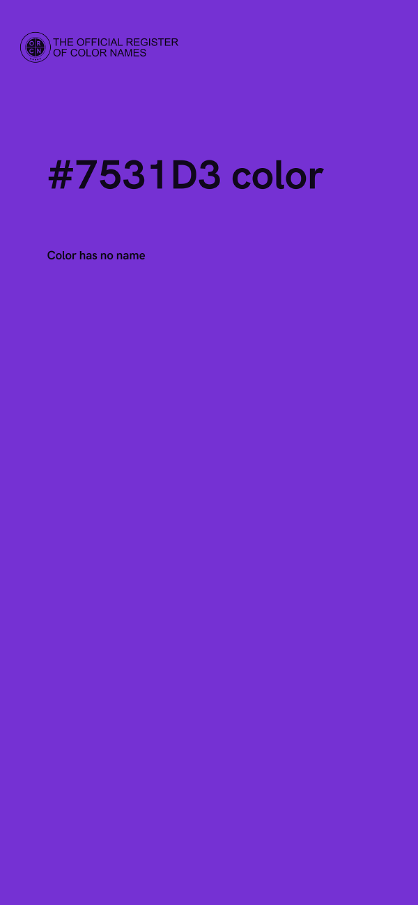 #7531D3 color image
