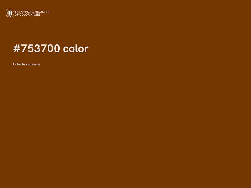 #753700 color image