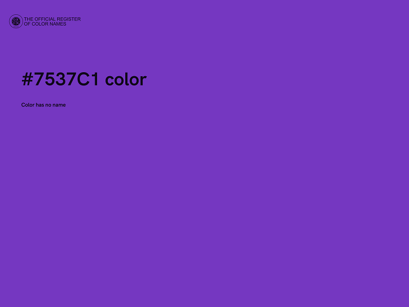#7537C1 color image