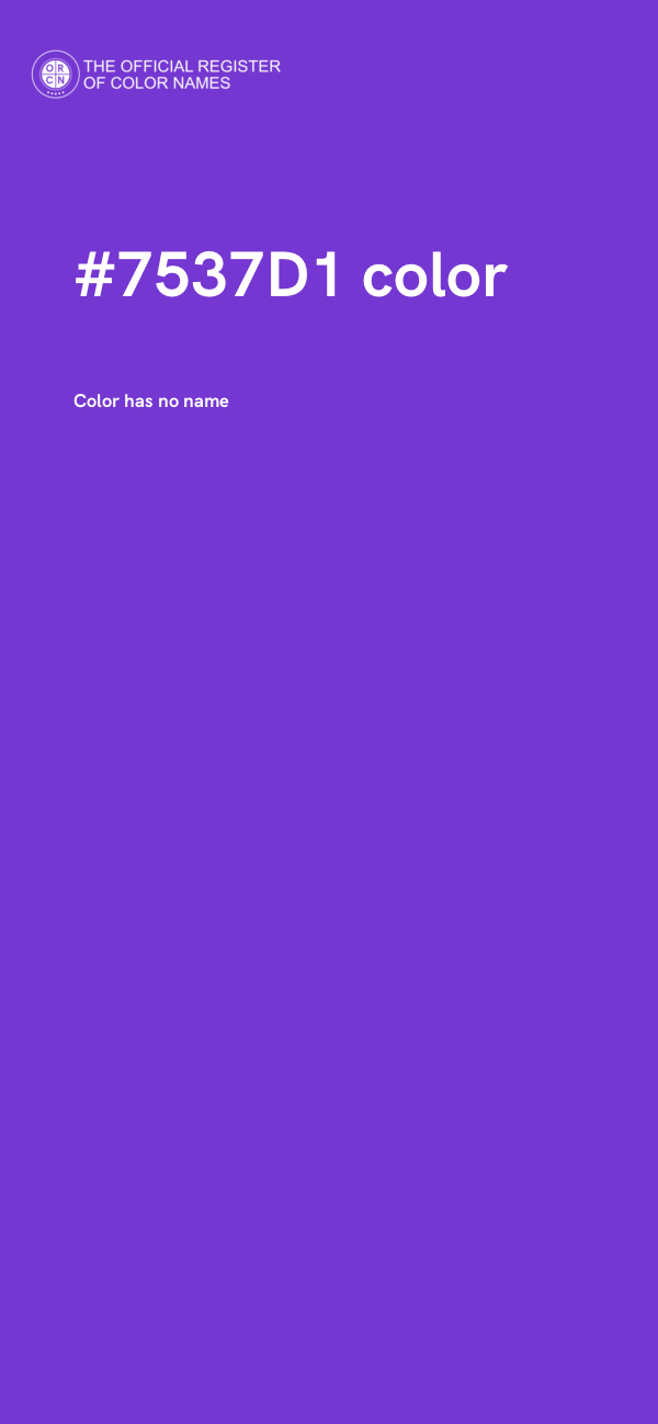 #7537D1 color image