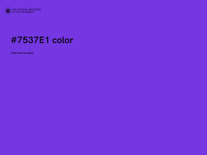 #7537E1 color image