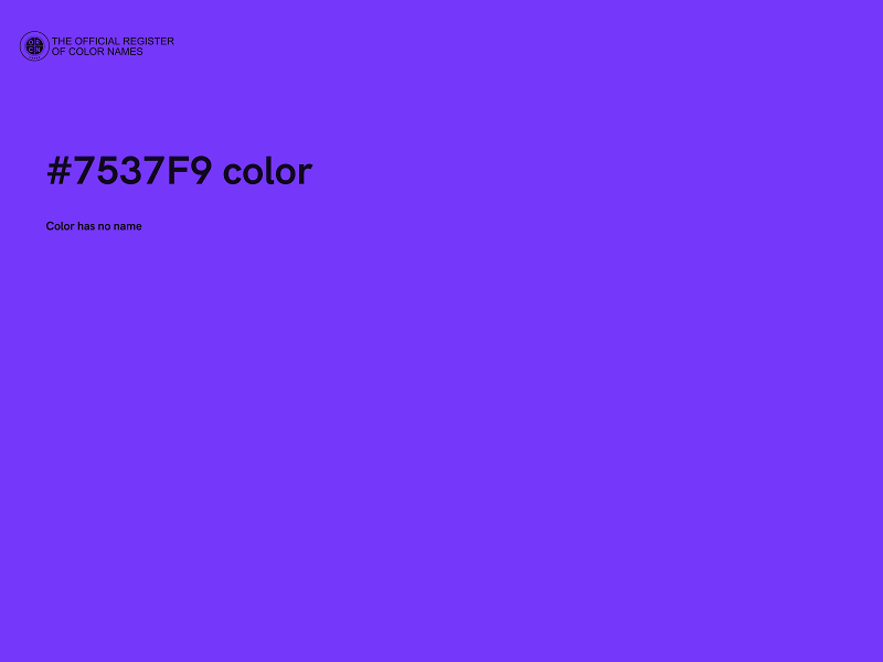 #7537F9 color image