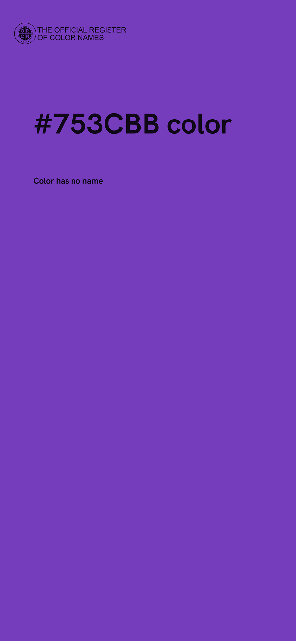 #753CBB color image