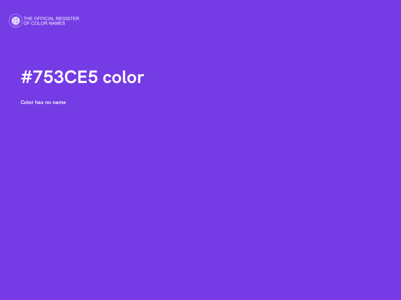 #753CE5 color image