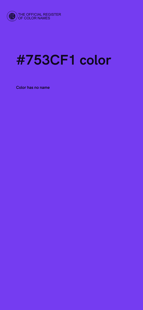 #753CF1 color image