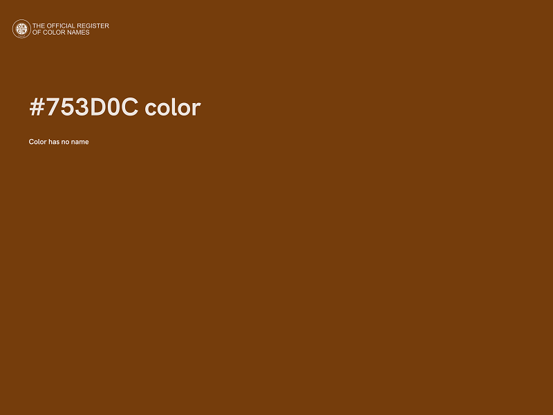 #753D0C color image