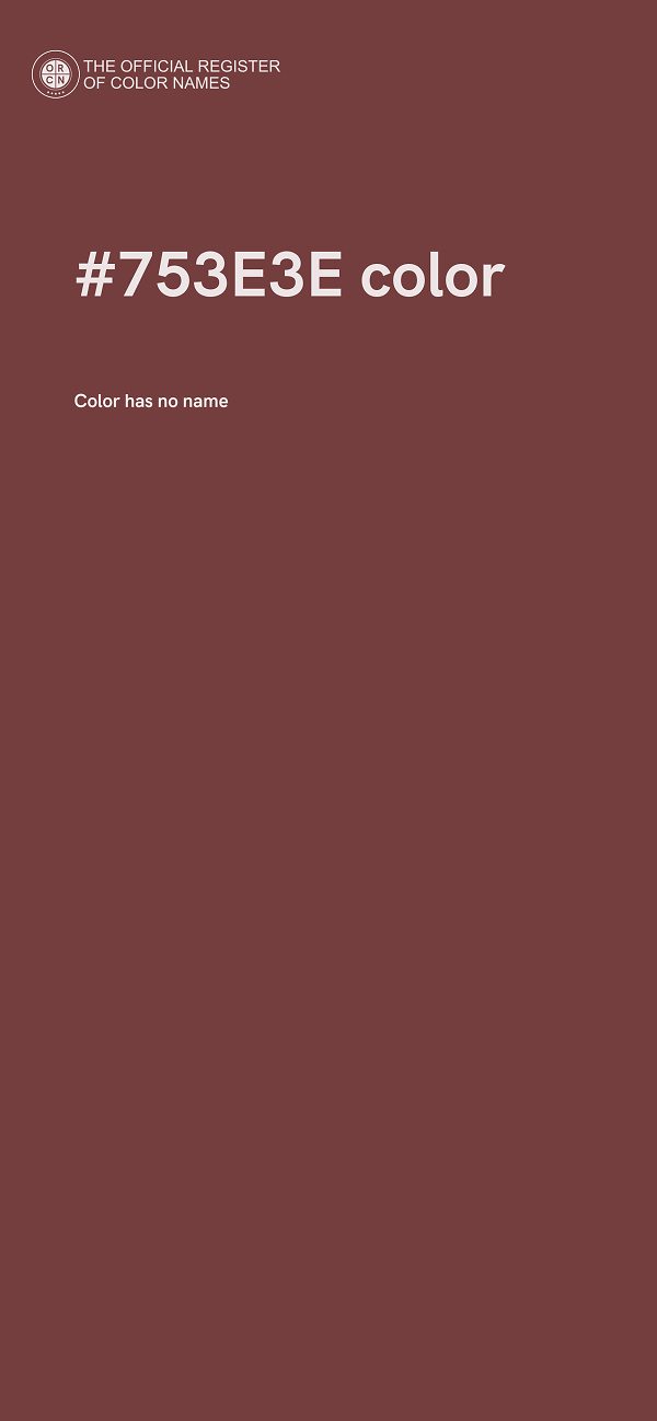 #753E3E color image
