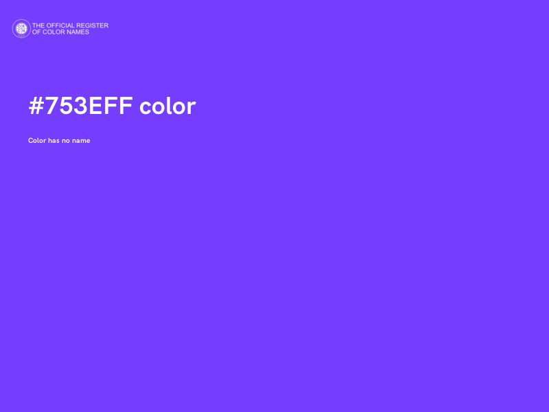 #753EFF color image