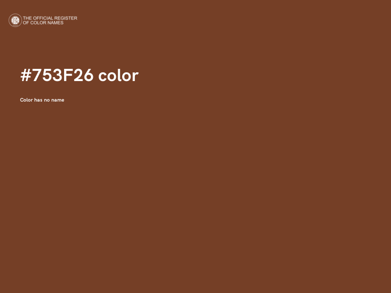 #753F26 color image