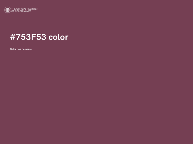 #753F53 color image