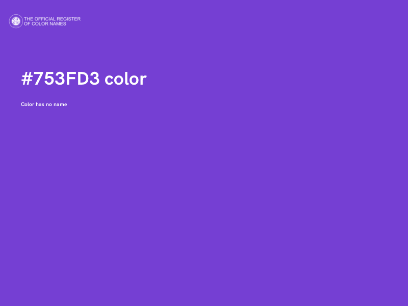 #753FD3 color image