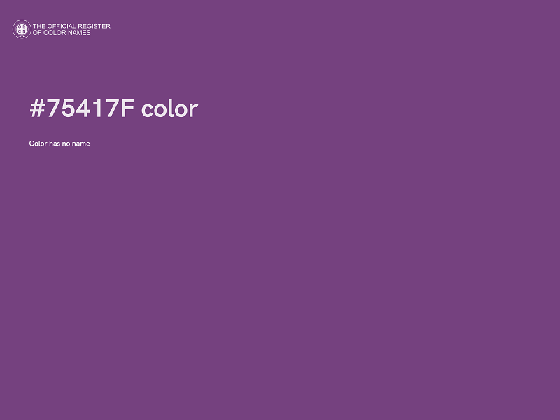 #75417F color image