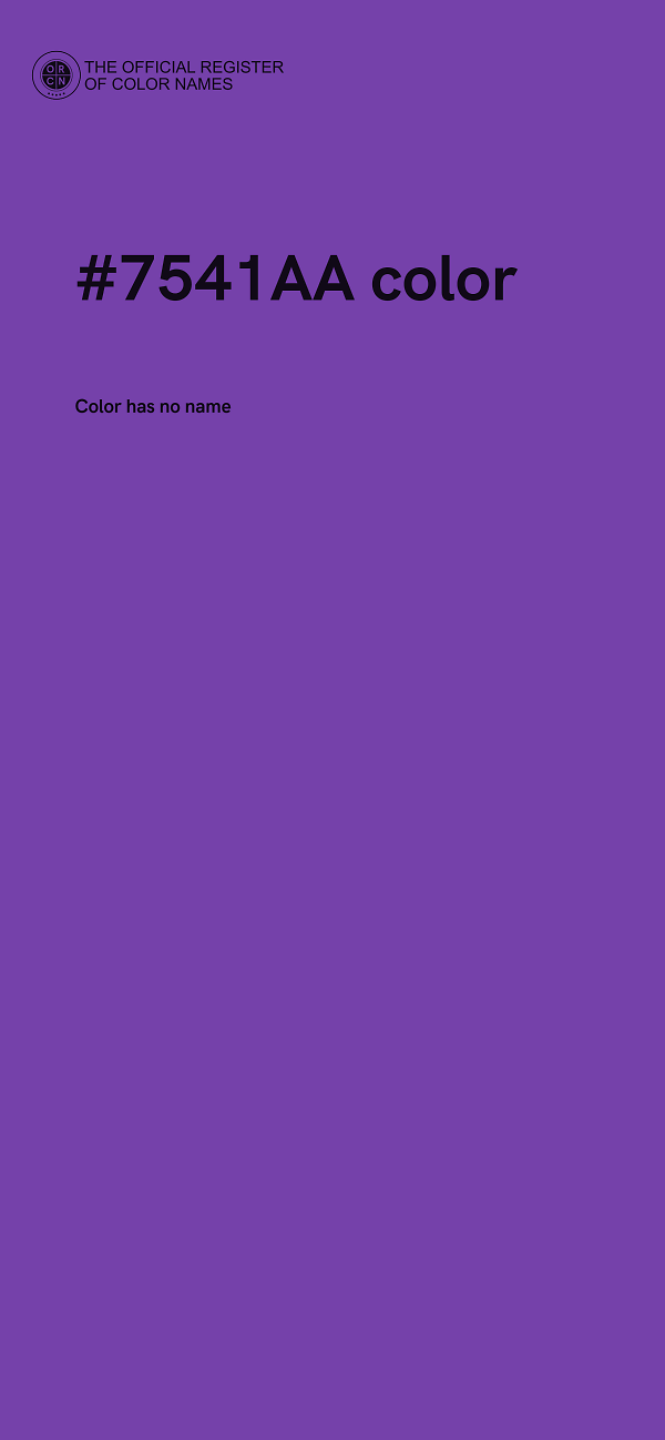 #7541AA color image