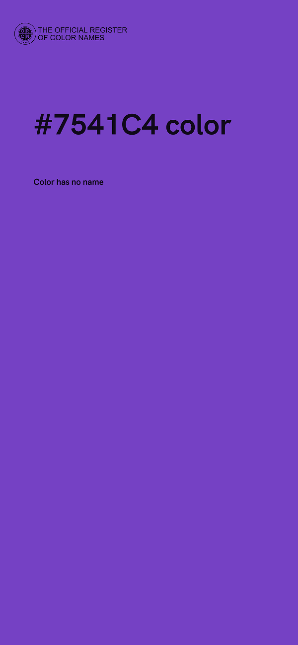 #7541C4 color image