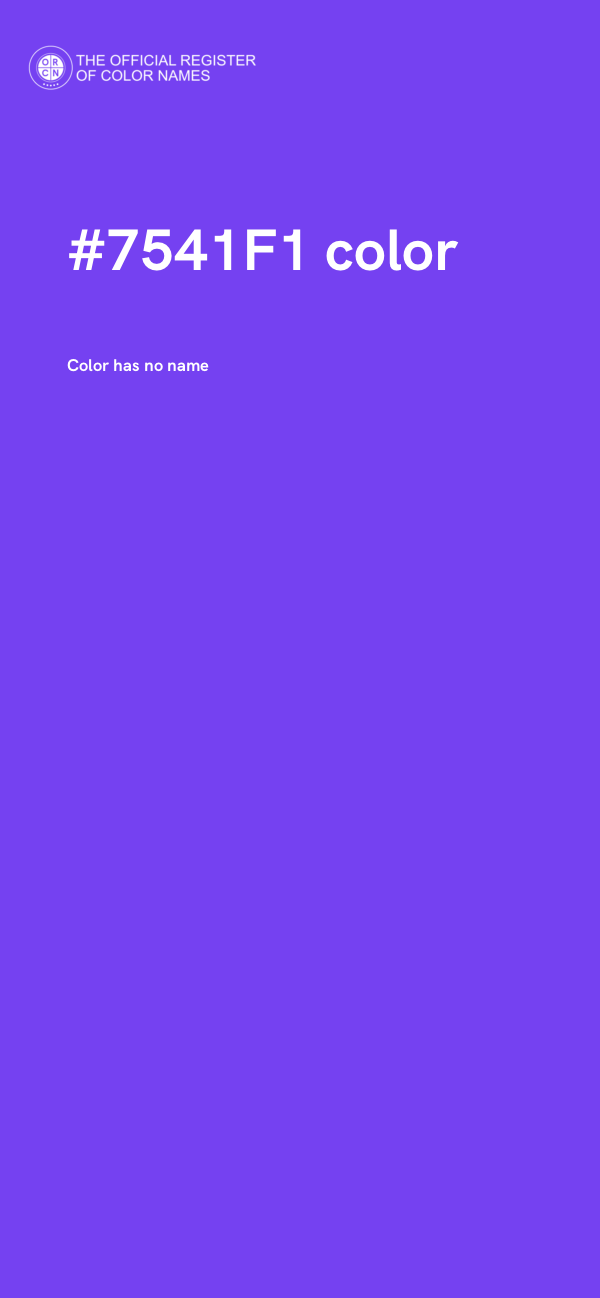 #7541F1 color image