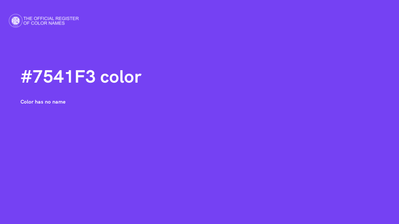 #7541F3 color image