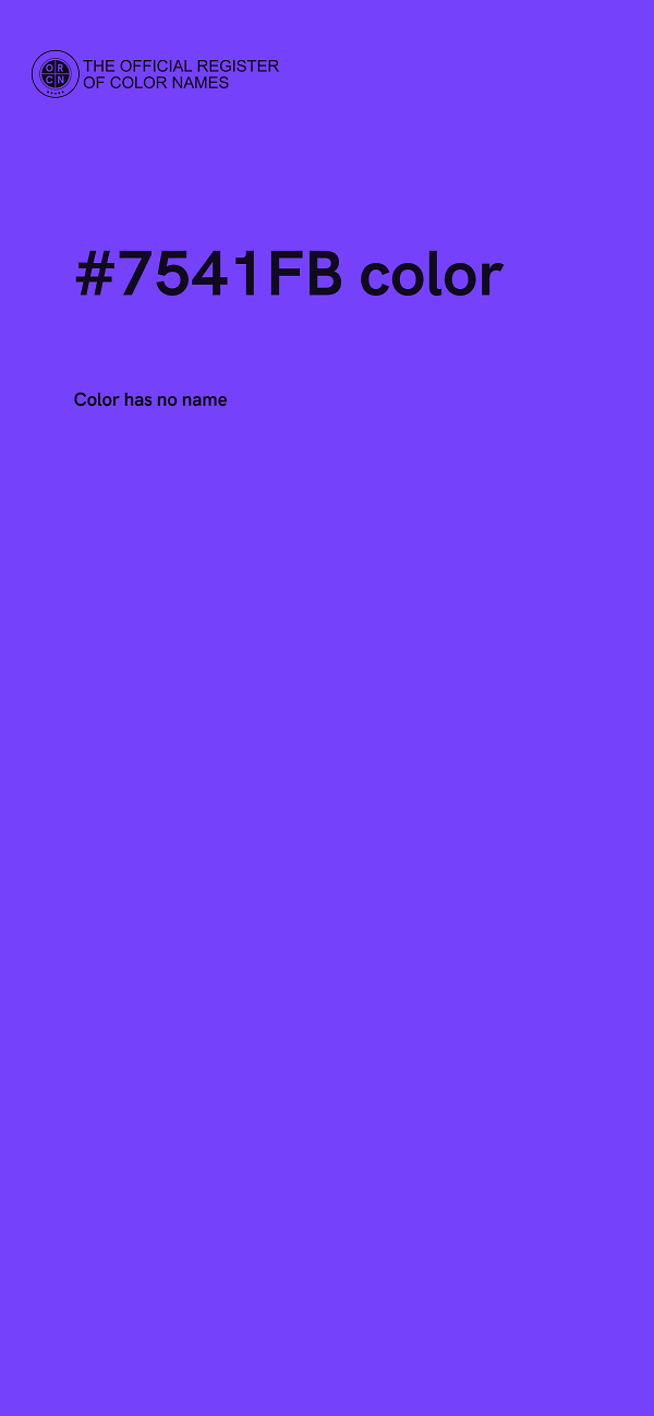#7541FB color image