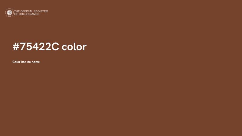 #75422C color image