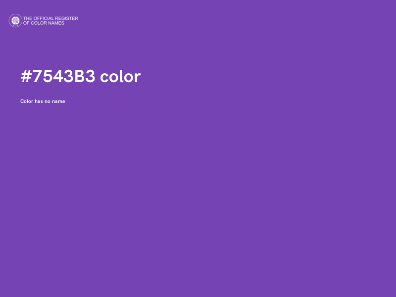 #7543B3 color image