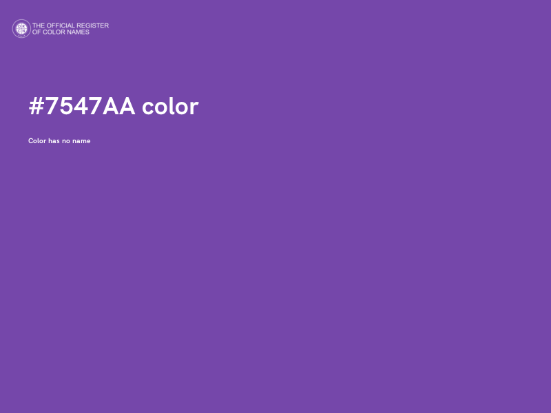 #7547AA color image