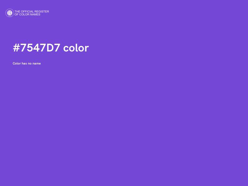 #7547D7 color image