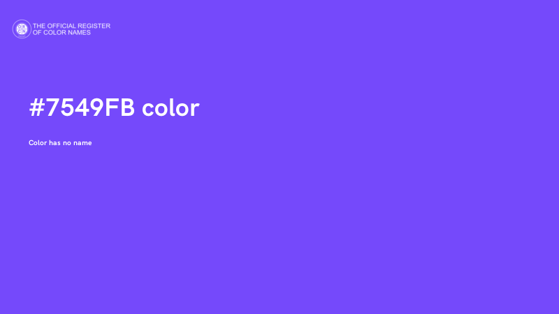 #7549FB color image